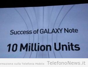 Samsung annuncia di aver già venduto 10 milioni di Galaxy Note