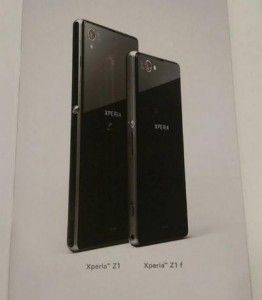 Xperia Z1f: foto ufficiale con tanto di caratteristiche tecniche