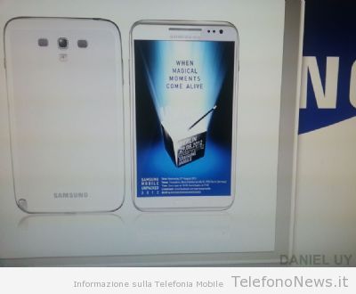 E' veramente questo il nuovo Galaxy Note II??