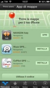 Nuova mappe iOS6: su AppStore aperta ufficialmente una sezione per app alternative!