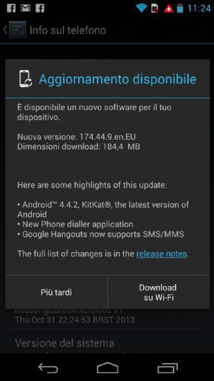 Android 4.4.2 KitKat da oggi disponibile sui Moto G presenti in Italia