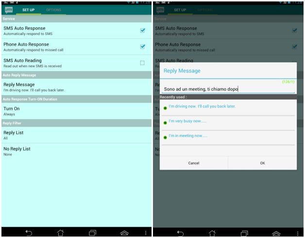 Android: rispondere in automatico ai messaggi