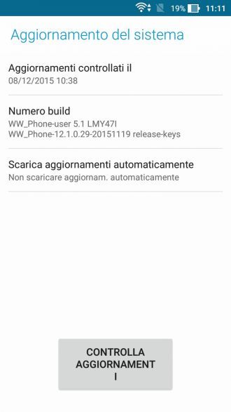 Aggiornamento Asus ZenFone GO