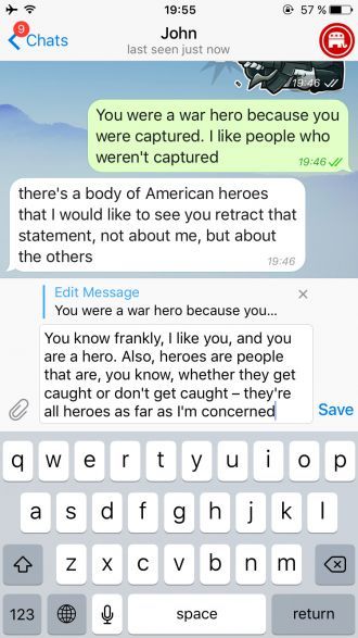 Aggiornamento Telegram
