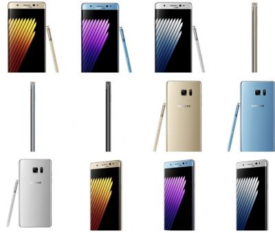 Colori Galaxy Note 7