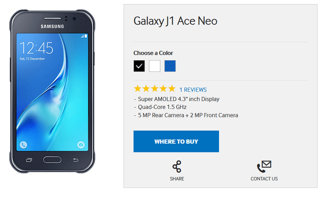 Samsung Galaxy J1 Ace Neo