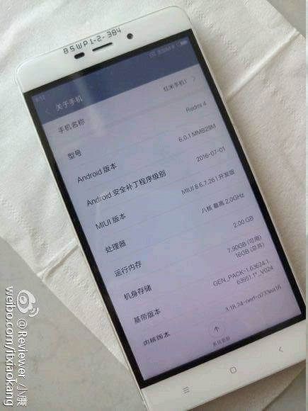 Xiaomi Redmi 4
