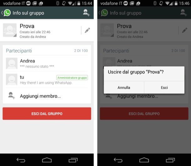 Nominare amministratore gruppo Whatsapp