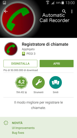 Registrare chiamate su Android
