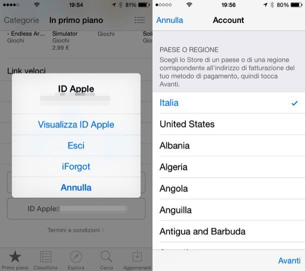 Come cambiare lingua su App Store