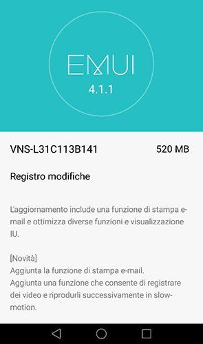 Aggiornamento Huawei P9 Lite Wind