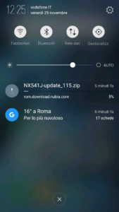Aggiornamento Marshmallow Nubia N1