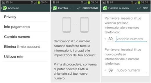 Come cambiare numero Whatsapp senza perdere messaggi