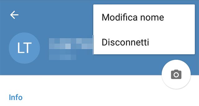 Come cambiare nome che compare in Telegram
