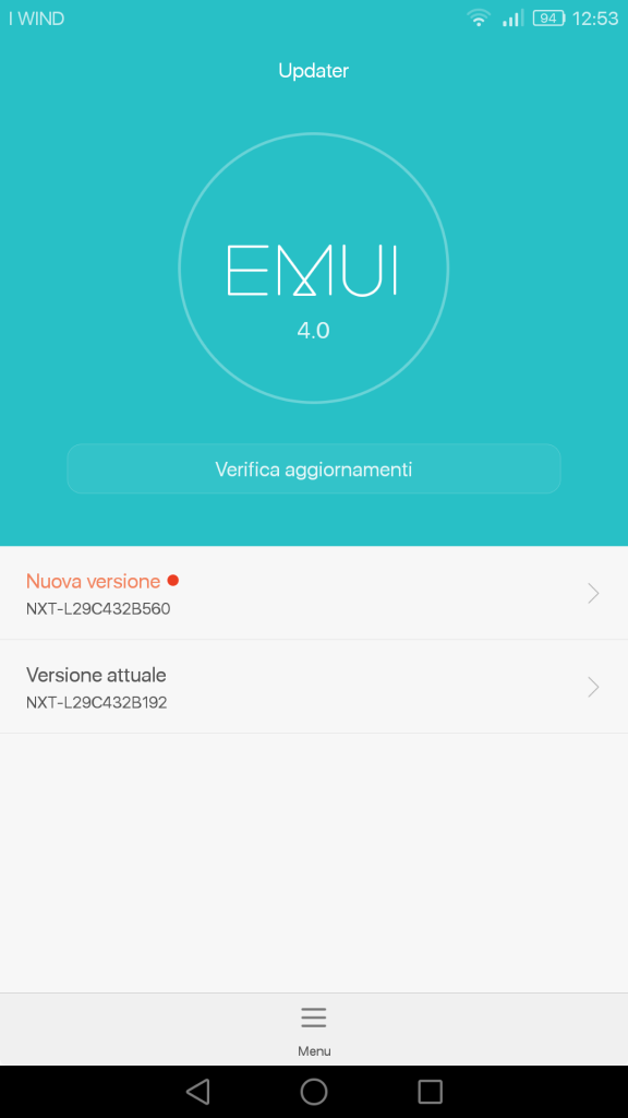 Aggiornamento Nougat Mate 8