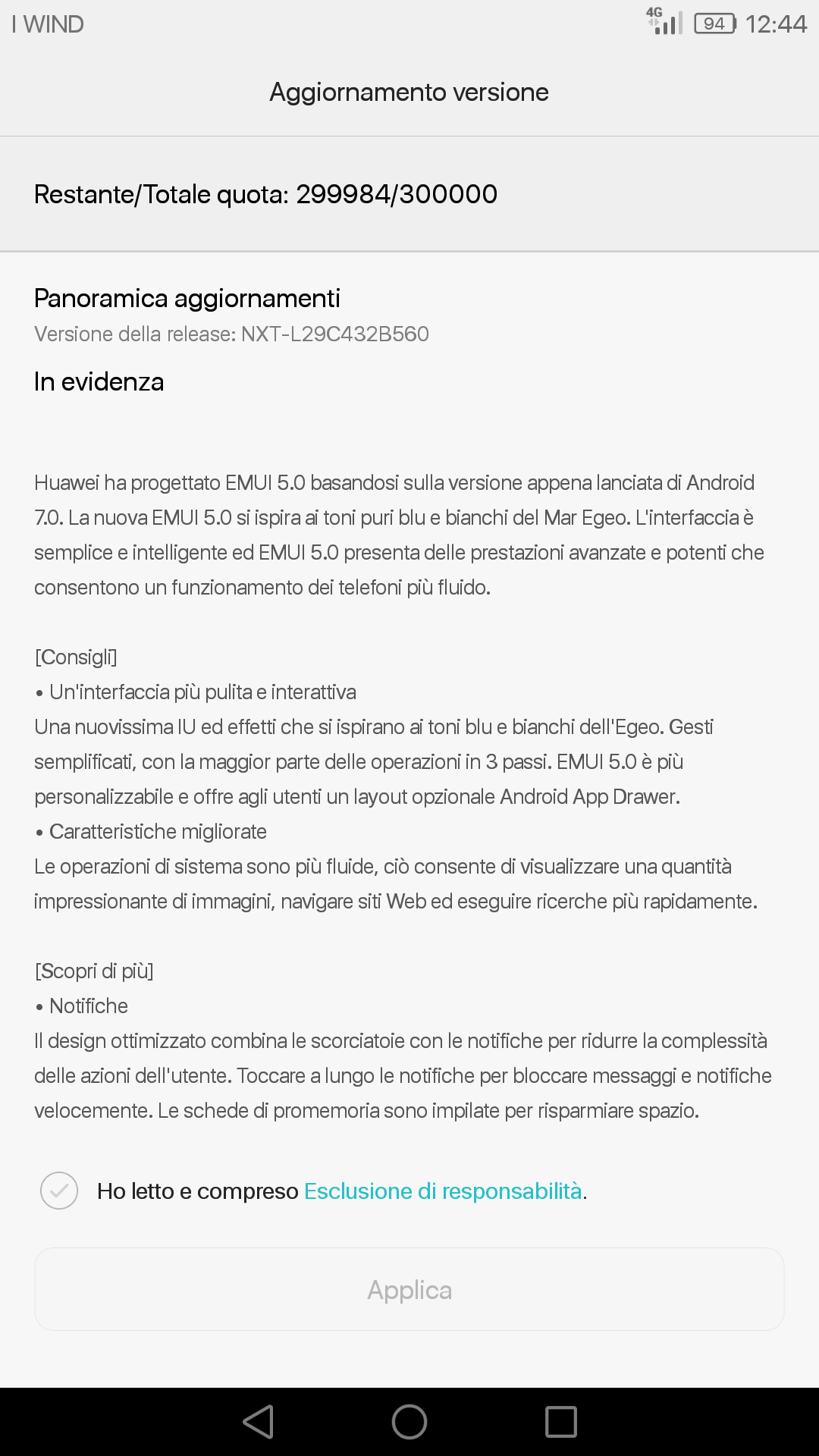 Aggiornamento Nougat Mate 8
