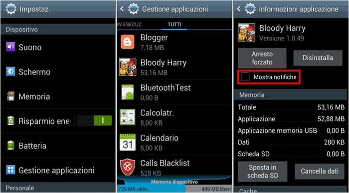 Come rimuovere le notifiche su Android