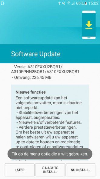 Aggiornamento Galaxy S6