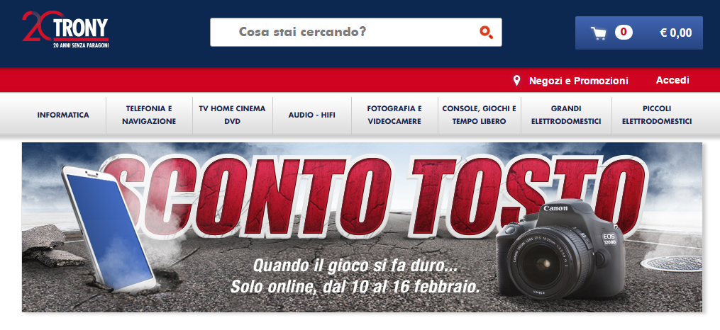 Promozione Trony