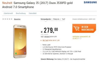 Samsung Galaxy J5 2017