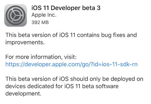 Aggiornamento Apple