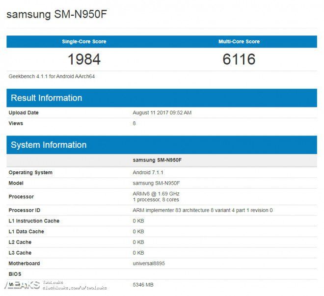 Memoria Ram Galaxy Note 8