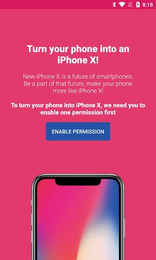 Trasformare gli smartphone Android in iPhone X
