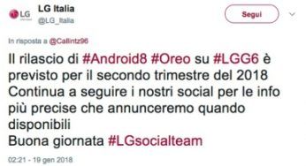 Aggiornamento Oreo LG G6: abbiamo il mese esatto