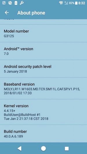 Sony Xperia XA1