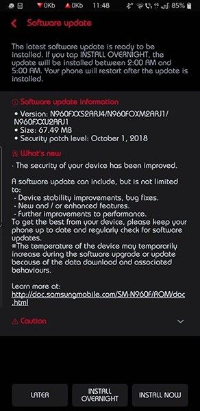 Samsung Galaxy Note 9