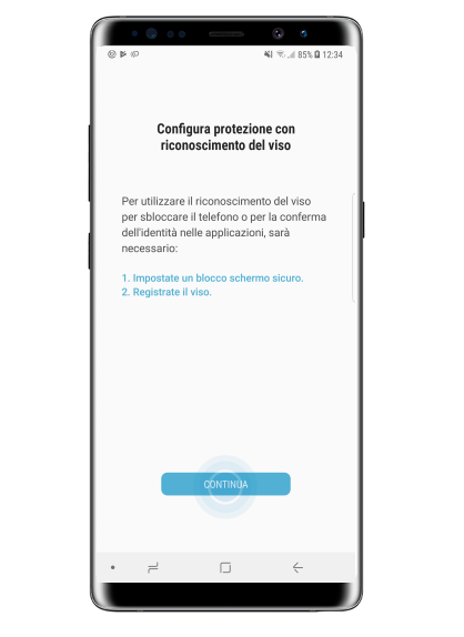 Come sbloccare lo schermo col riconoscimento del viso su Samsung Galaxy Note 8