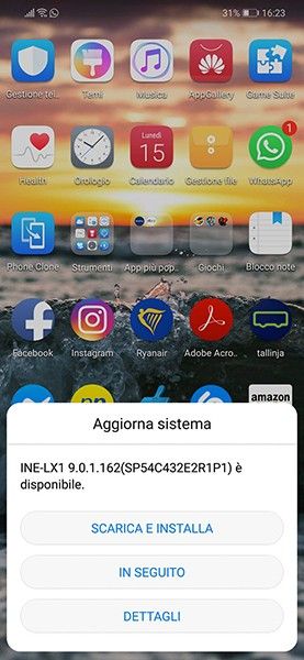 Aggiornamento Huawei P Smart+
