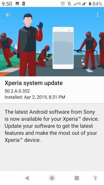 Aggiornamento Sony