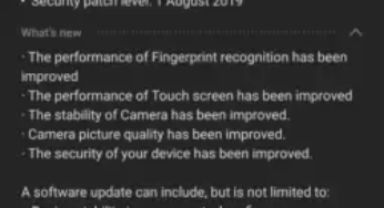 Aggiornamento Galaxy Note 10: ecco il primo update nonostante ancora il dispositivo non abbia debuttato