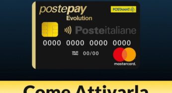 Come si attiva la Postepay Evolution online?