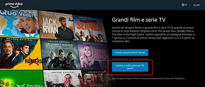 Dove trovo i film acquistati su Prime?