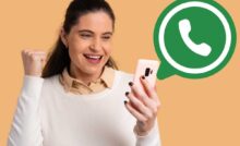 Donna con cellulare