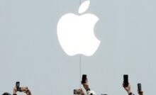 Apple logo negozio