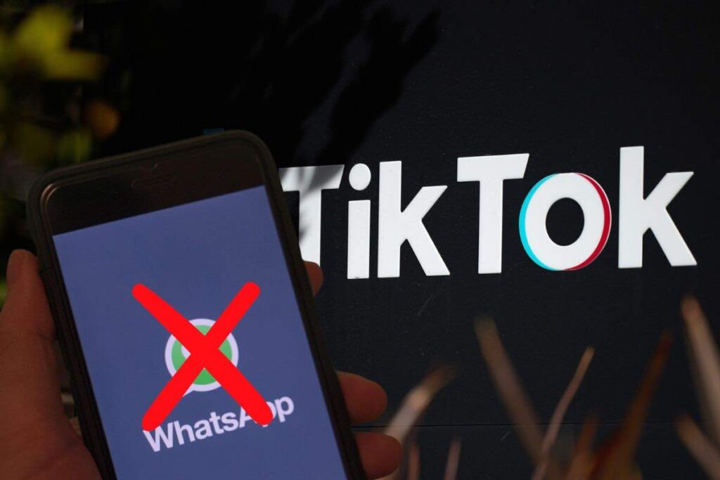 TikTok e WhatsApp logo